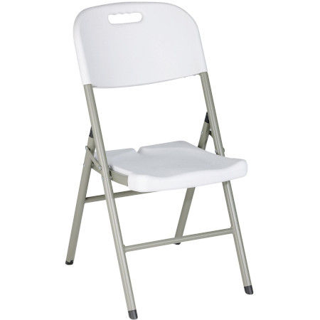Chaise pliante polyvalente blanche